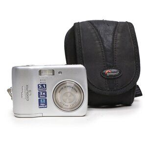 Nikon Coolpix L3 Digital Camera Silver - 5.1MP 3x Zoom - Tested & Working - Y2K